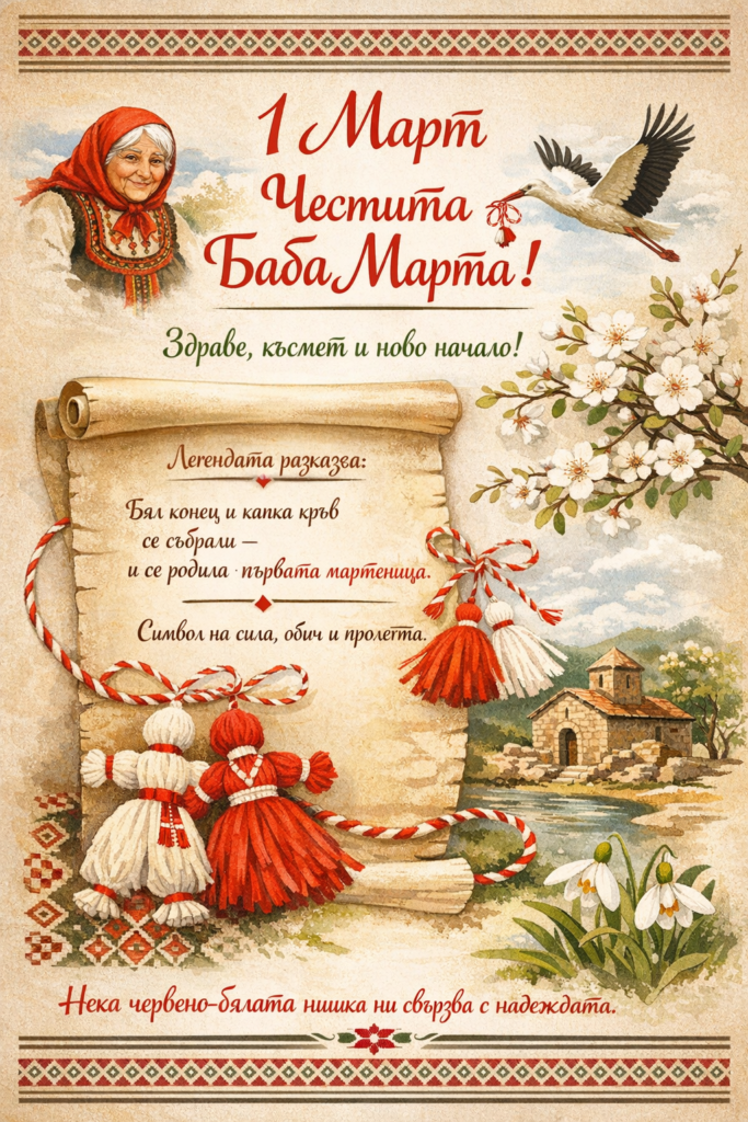 1 март – Баба Марта, легендата и нишката, която ни свързва
